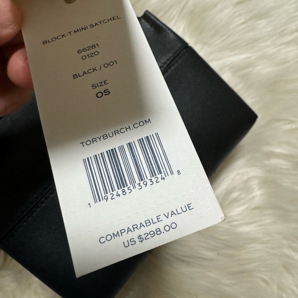 Tory Burch Block-T-Mini Satchel Handbag - Picture 3 of 9